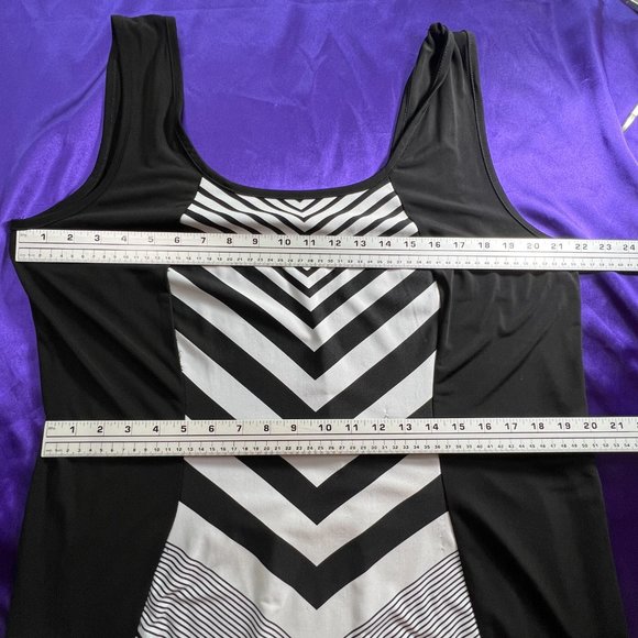 πpaper doll Striped Plus Size Maxi Dress - Design makes a Slim Optic - Picture 8 of 13